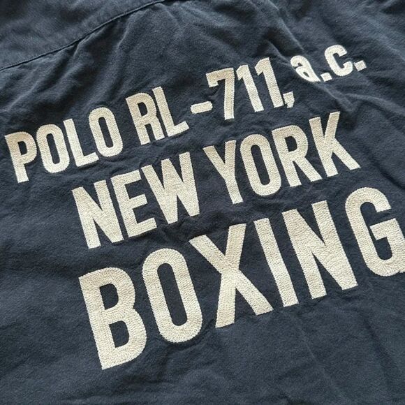 Polo Ralph Lauren NYC Boxing Club 67-69 Chain Stitched Button Shirt Size Small - Picture 5 of 6